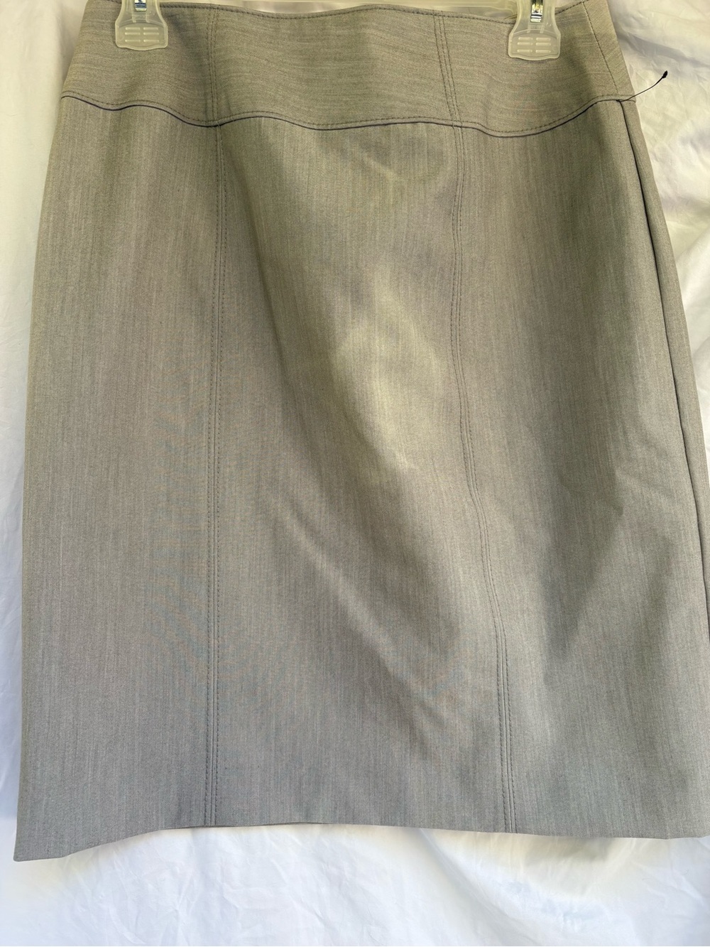 Worthington Light Gray Pencil Skirt